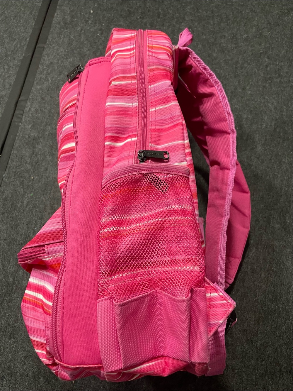 Pink Striped Backpack - Picture 8 of 10